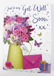 Sometimes flowers speak better than words. Get Well Soon Card Ladies Women For Her Quality Verse Words Message Flowers Envelope Seal Buy Online In Guernsey At Guernsey Desertcart Com Productid 76766280