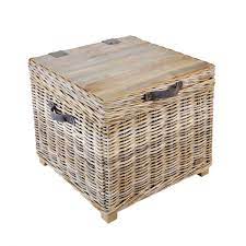 Spend this time at home to refresh your home decor style! Rattan Storage Trunk Side Table With Storage Curiosity Interiors