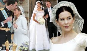 Princess wedding dress with train is a range of designer wedding dresses which are specially designed by the team of maysange to give all the bride a satisfied shopping experience. Royal Wedding Dress From Kate Middleton To Princess Mary Royal Gown Pictures Express Co Uk