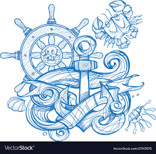 Browse or order custom nautical art including captain's wheels, anchors and other wall decor hand airbrushd by greg cassell. Ship Wheel Tattoo Drawing Elegant Arts Tattoo