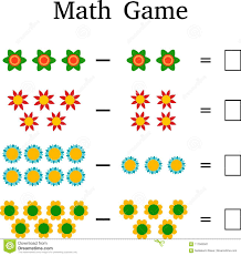 Mathematics Educational Game For Kids Stock Image