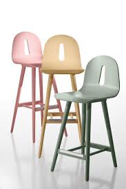 Wooden Counter Stool With Footrest Gotham Woody Sg 65 By Chairs More Design Dario Delpin Wooden Stools Wooden Stool Designs Wooden Counter