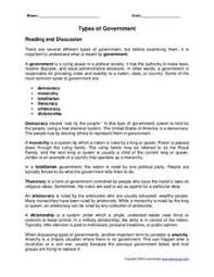Faculty concern helps students get through rough times and keep on working. Forms Of Government Lesson Plans Worksheets Lesson Planet