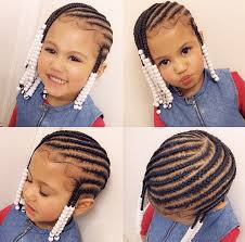 40 easy cornrow hairstyles with beads on black kids. Braided With Beads Hairstyle For Little Girls Kids Hairstyles Toddler Braided Hairstyles Cute Hairstyles For Kids