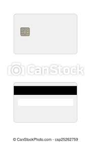 80 report free printable credit card template maker with free printable credit card template can be beneficial inspiration for those who seek an image according specific categories, you can find it in this site. Credit Debit Card Template Front And Backside Of A Blank Credit Or Debit Card With Chip And Magnetic Strip Isolated On White Canstock