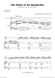 Rimsky Korsakov The Flight Of The Bumblebee Sheet Music For Clarinet And Piano Sheet Music Clarinet Sheet Music Trombone Sheet Music