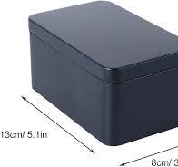 YARNOW Tea Tin Canister Rectangular Metal Tins Empty Tin Box Coffee Spice  Tin Metal Herb Jar Small Kitchen Canisters for Tea Coffee Sugar Candy ...