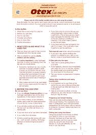 Nov 29, 2020 · otex ear drops are used for the removal of ear wax. Http E Lactancia Org Media Papers Carbamide Peroxide Otex Ear Drops Ds Ddd2015 Pdf