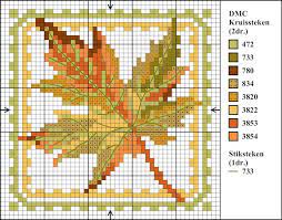 Tom thomson autumn leaves the pool ontario counted cross stitch pattern. Fall Leaves Cross Stitch Pattern Capraz Dikis Kartlari Dikis Ornegi Capraz Dikis Modelleri