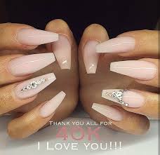 Shop for acrylic nails in fake nails. Follow Me LÄ•Ä—Ç©ÇŸ Nail Art Model Pink Acrylic Nails Nails Design With Rhinestones Nail Jewels