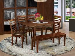 This week, we are featuring one of the best narrow kitchen tables. Amazon Com 6 Pc Small Kitchen Table Set Table And 4 Kitchen Chairs And Dining Bench Furniture Decor