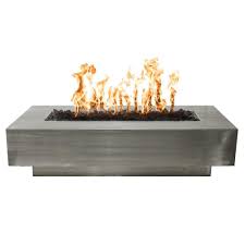Fire pit tables are a great option to elevate the look of an outdoor space. Top Fires Rectangular Gas Fire Pit With Match Lit Ignition Modern Blaze