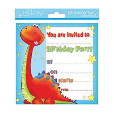 Mais nahila n'apprécie pas quand elle apprend que maëly sera là. 16 X Garcons Anniversaire Invitation De Fetes Avec Dinosaures Design Jeux Et Jouets Decorations Et Accessoires De Fetes