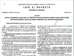 Indemnizaiile personalului din conducerea cultelor recunoscute i a. Magazin Alimentar Doua Saptamani CÄƒmilÄƒ Legea Cadru 284 2010 Proprint Ro
