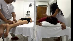 My Wife is Fucked Next to Me in the Massage Parlor I Can Hear the Noises  and Her Sexual Moans but the Curtain Doesnt Let Me See | xHamster