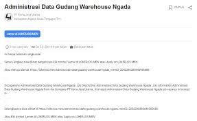Temukan pekerjaan impianmu hanya di dapatkan informasi lowongan kerja terbaru dan terupdate yang ada dibawah ini yang sesuai dengan pendidikan, lokasi, dan keahlian kamu. Bulan Ini Lowongan Kerja Ngada Terbaru 2020 Job Fair Lowongan Kerja 2020 Lulusan Smk Lulusan Sma Smp
