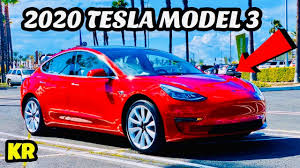 The tesla model 3 has the most radical interior in the auto industry, a study in minimalism. 2020 Tesla Model 3 Red With White Interior Youtube