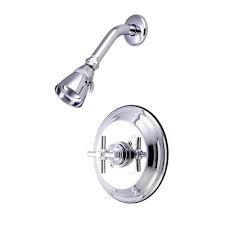 Elements Of Design Shower Faucet With Elinvar Cross Handles Shower Faucet Kingston Brass Tub Shower Faucets
