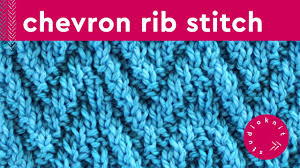 You'll work with one main color and five contrasting colors. Chevron Rib Stitch Knitting Pattern For Beginners Youtube