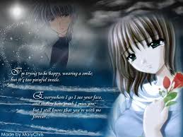 Everyone feels sad once in a while. Sad Anime Quote Wallpapers Wallpaper Cave
