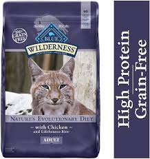 blue buffalo wilderness high protein grain free natural adult dry cat food chicken