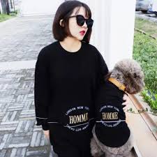 homme 犬とお揃い 春秋冬服 ペット親子お揃い 犬の服 犬用 犬猫おしゃれ ブラック ペット 猫 おしゃれ 犬