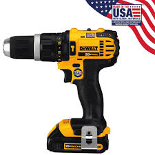 Dewalt 20 Volt Max Lithium Ion Cordless Compact Hammer Drill Driver Kit With 2 Batteries 1 5ah Charger And Contractor Bag Dcd785c2 The Home Depot Drill Dewalt Compact Drill