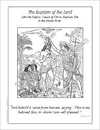 This picture shows the baptismal font, vessels, candle, prayer books, and traditional church door. Baptism Of The Lord Coloring Sheet That Resource Site