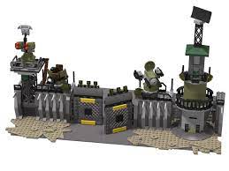 It doesn't seem like a military installation, it looks like a regular office building. Military Base From Bricklink Studio