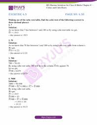This exponents and radicals worksheet will produce problems for finding the squares and cubes of positive integers, as well as the square and cube root of perfect squares and perfect cubes. Rd Sharma Solutions For Class 8 Chapter 4 Cubes And Cube Roots Download Free Pdf
