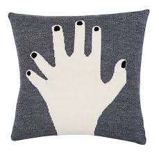 Great savings & free delivery / collection on many items. Fancy Finger Pillow Case Grey Luckyboysunday