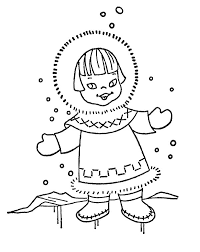 Eskimo Girl In Snowy Weather Coloring Pages Download Print Online Coloring Pages For Free Color Nimbu In 2020 Embroidery Transfers Embroidery Patterns Embroidery