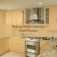 The case, doors, drawers and shelves of the cabinets can easily be made of plywood or mdf (medium density fiberboard) to save money. Tips To Making Stock Cabinetry Look Custom While Staying In Budget