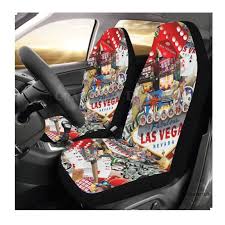Caraccessories Las Vegas Icons Gamblers Delight Car Seat Covers Set Of 2 Gravityx9 At Artsad Car Seat Cover Sets Custom Car Seat Covers Seat Covers