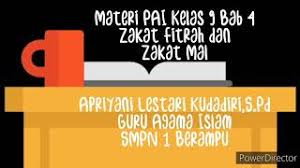 Ia adalah kewajipan yang dilaksanakan di bulan ramadhan yang bertujuan membersih dan menyucikan jiwa mereka yang berpuasa daripada. Video Pembelajaran Pai Smp Kelas 9 Bab 4 Zakat Fitrah Dan Zakat Mal Youtube