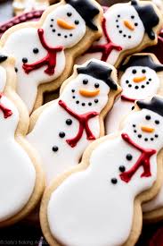 How to decorate christmas cookies. Snowman Sugar Cookies Sally S Baking Addiction