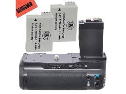 battery grip kit for canon rebel t2i t3i t4i t5i digital slr camera includes qty 2 replacement lp e8 batteries vertical battery grip more