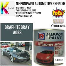 The radius & steering arms were painted & lacquered in graphite grey. Nippon Paint Automotive Refinish A098 Graphite Gray 1 Liter Shopee Malaysia