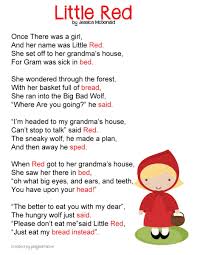 The Wolf That Fell In Love With Little Red Riding Hood Lyrics English Little Red Riding Hood Lesson Plan Play Learn Love Fairytale Lessons Fairy Tales Lesson Plans Kids Poems