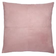 Housse de coussin en lin imprimé, fond et dos de très jolie couleur rouge tomette. Coussin Rose 60x60 Swedine Maisons Du Monde