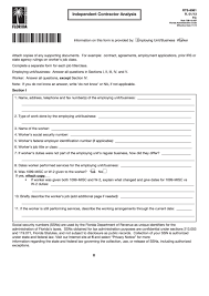 File form 1099‐misc the basic rule is that you must file a form 1099‐misc whenever you pay an unincorporated ic (that is an ic who is a sole proprietor, partnership, or llc) $600 or more in a year for work done in the course of your trade or business. Form Rts 6061 Independent Contractor Analysis Printable Pdf Download