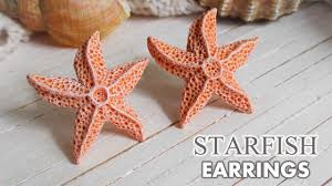 Okay, so some species of starfish might survive a little longer than others up in the air. Diy Aquamarine Starfish Earrings Polymer Clay Maive Ferrando Youtube