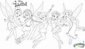 These alphabet coloring sheets will help little ones identify uppercase and lowercase versions of each letter. Tinkerbell And Friends Coloring Page Coloring Home