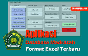 Setiap aplikasi diharuskan untuk menempatkan tombol edit data. Aplikasi Data Base Madrasah Format Excel Terbaru