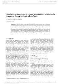 We constantly build upon our history of proven innovation with new products and services that improve global comfort and efficiency. Pdf Simulation And Analyses Of A Novel Air Conditioning Solution For Improving Energy Saving In A Data Room