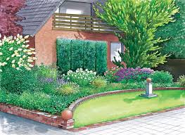 1 Garten 2 Ideen Ein Vorgarten Mit Steinmauer Und Rosenbogen Vorgarten Vorgarten Anlegen Vorgarten Gestalten