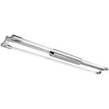 Modern Satin Silver Twin Fluorescent Kitchen Ceiling Light 2 X 54 Watt T5 5530 54ss Lighting From The Home Lighting Centre Uk