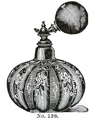 Dragonfly and flower pattern metal and glass perfume bottle. 19 Old Fashioned Perfume Bottle Clipart The Graphics Fairy