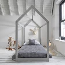 Therefore, creating a simple bed frame just highlighting all the essential is the easiest way to make a diy bed frame. Kara Single 4 Poster Bed Frame In Silk Grey Noa And Nani