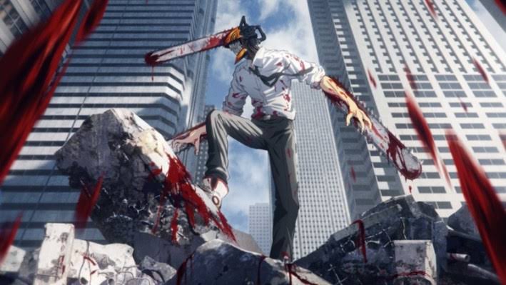 Chainsaw Man challenges the traditional heroic narrative with its chaotic, subverting aesthetic., AI generated